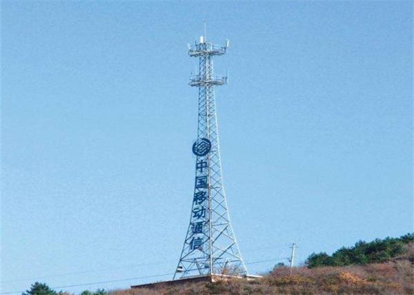 Galvanized /  Painted Self Supporting Antenna Tower , Outside Antenna Mast Tower