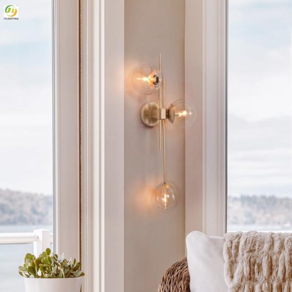 Свет стены простого столба предпосылки декоративного стеклянного современный для комнаты прожития спальни