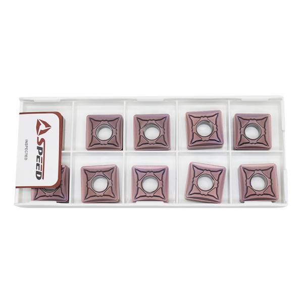 Tungsten Cnc Lathe Inserts SNMG190612 High Finishing For Stainless Steel