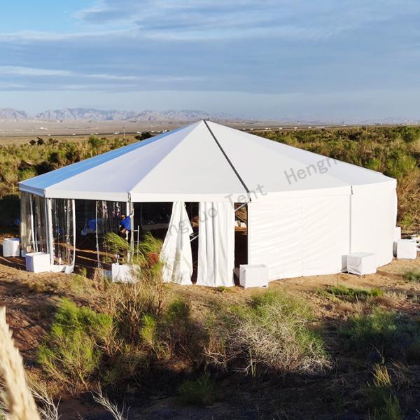 Outsunny Circle Catering Multi Sided Tent Marquee Octagonal Waterproof Material