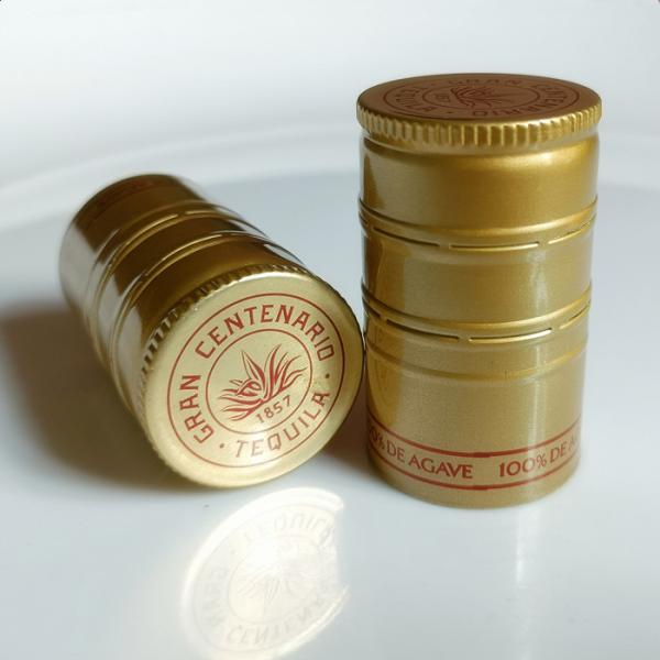 Twist Lock Aluminum Wine Bottle Caps 28mm Aluminium Screw Cap Non Refillable