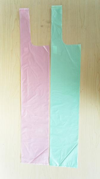 do HDPE plástico de 12 sacos de lixo da camisa do mícron 30L T cor azul material 460 * 560mm