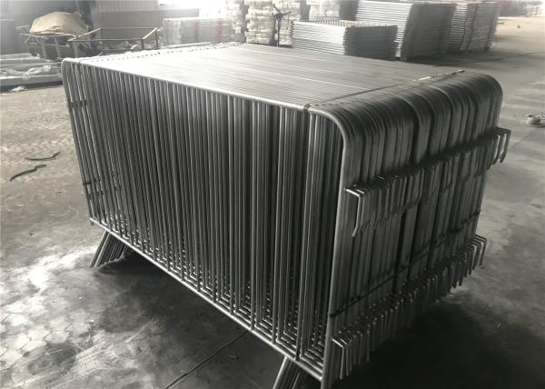 Hot Dipped Galvanized Crowd Control Barriers 1090mm x 2500mm 14 microns hdg pre-galvanized cold zinc painted at welds