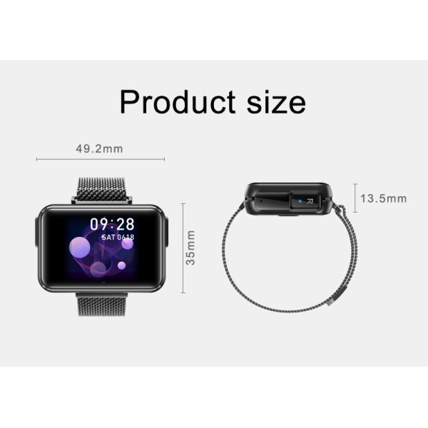 T91 Fashion Smart Watch Touch Screen Call Music Player HiFi Earphones Headset Wake up Tws 2 In1 Smart Watches