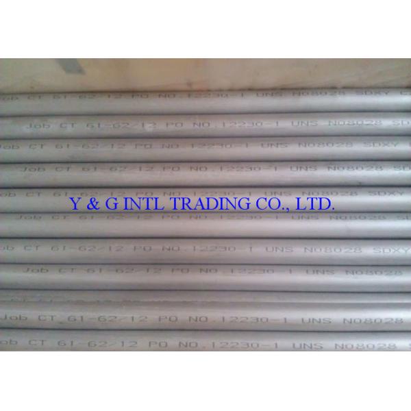 UNS N08028 Nickel Alloy Tube Alloy28 Seamless Nickel Pipe 38.1 * 2.11 * 7320mm