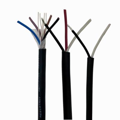 2 Core 18 AWG Stranded Tinned Copper Black PUR Jacket Cables