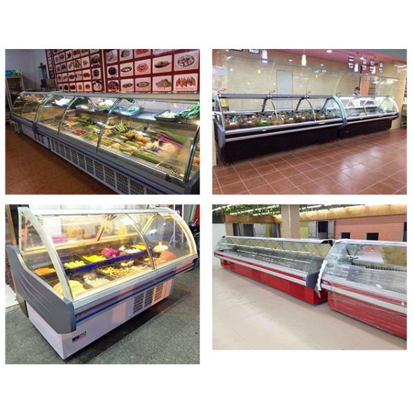 Реклама 2 гастроном подгонянный метрами показывает шкаф дисплея холодильника/мяса