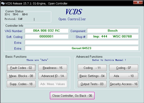 Newest VAGCOM V15.7.1 VAG Diagnostic  Cable English Version