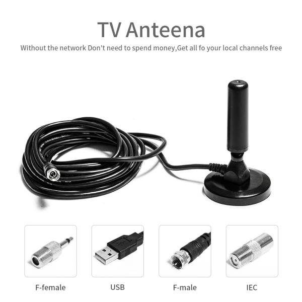 Вертикальная поляризация Внутренняя антенна HDTV с усилителем дальнего действия и беспроводным кабелем 3M