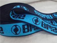 Faixa elástica torcida do jacquard de 4CM/fita elástica silicone do revestimento