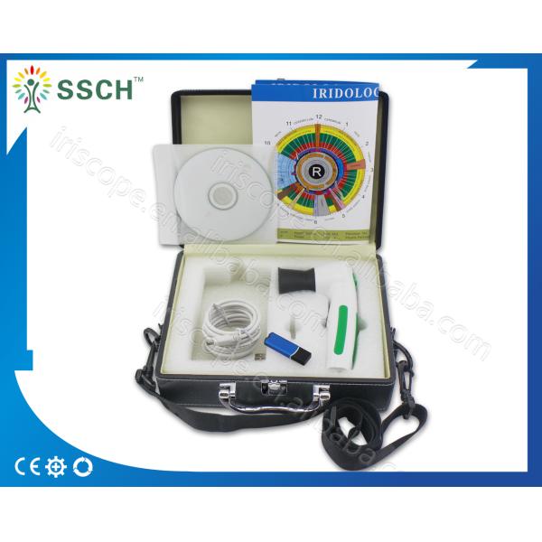 Белый анализатор диагноза блока развертки кожи USB камеры Iriscope Iridology