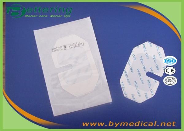 Waterproof Polyurethane Film Wound Dressing , Medical Transparent Iv Dressing