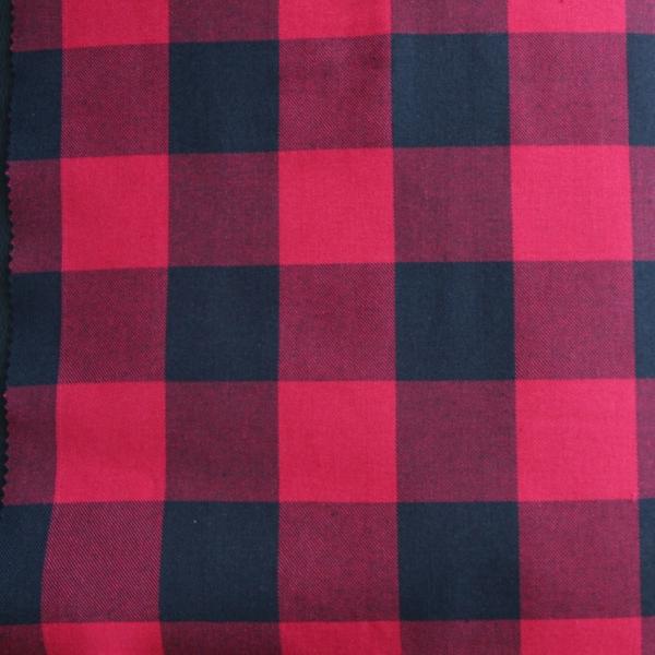 7.5oz Shirt Plaid FR Cotton Fabric Yarn Dyed For Safety Workwear FRC Shirt