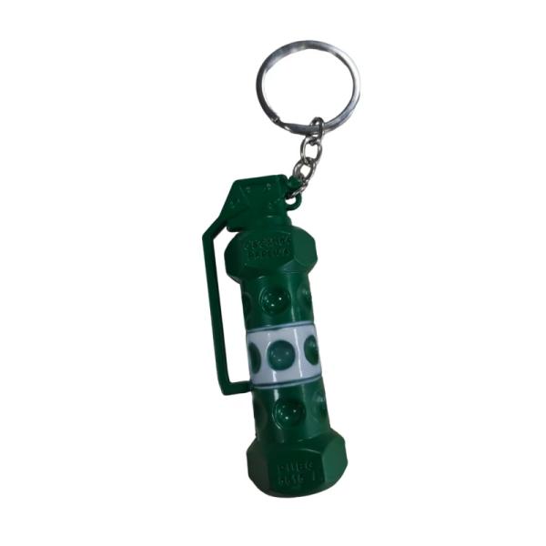 High Quality Modern Key Chain Gunplay Flash Bomb Stun Grenade Pendant Fashionable Arts Crafts Collection Gift Printing