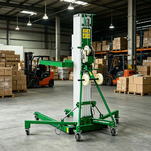 Portable Material Mast Vertical Tower Aerial Lift Device Aerospace Grade Aluminum