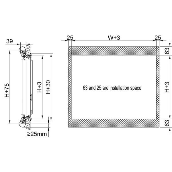                    Self-Propelled/Trailer Rvs Eurovision 4 Square Window (Outer Flat and Inner Formed) for RV Truck Camper Motorhomes DIY             