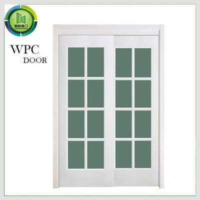 Porta deslizante avaliado do fogo interior,   o wpc imprimiu a largura das portas 800mm