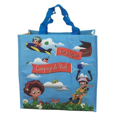 4 Color Printing 2.5x60cm 30x10x40cm 120gsm RPET Bag