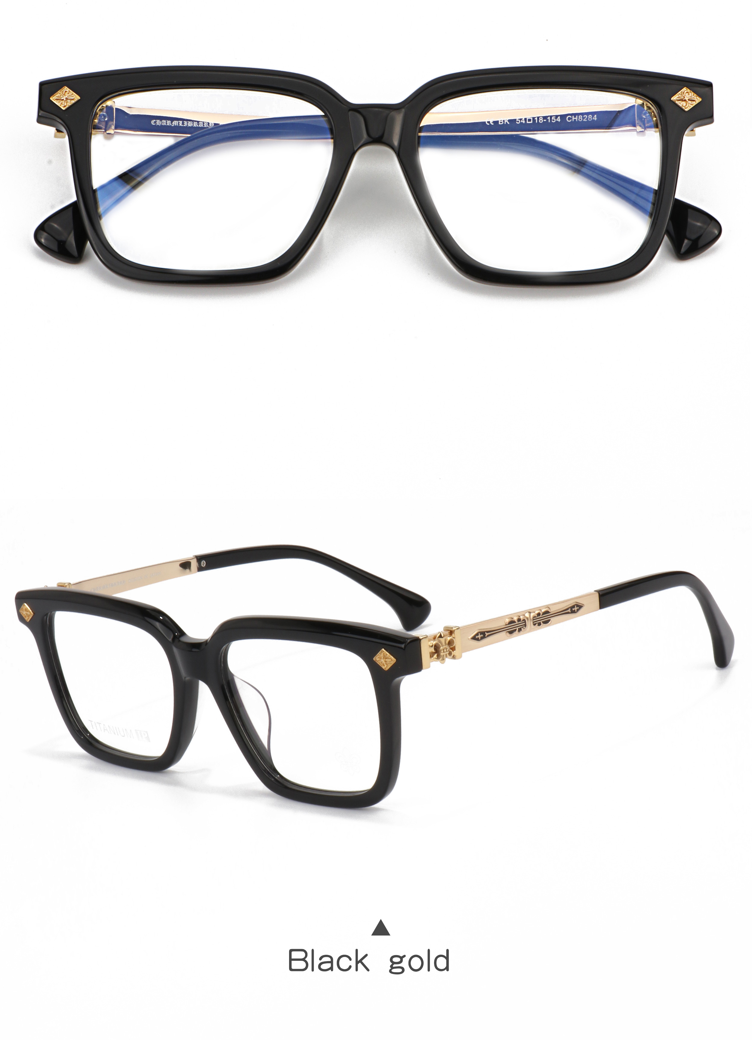 Y2k China Classic Style Spec Retro Transparent Grey Brown Optical Prescription Multifocal Luxury Brand Designer Glasses Frames