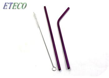 Non Plastic Stainless Steel Drinking Straws FDA Approved No Metal Aftertaste