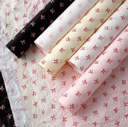 Butterfly Printed Snow Pear Paper , Many Colors Flower Wrapping Paper