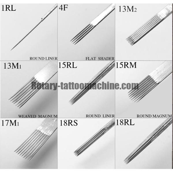 Flat Shaders Tattoo Needles 316L Stainless Steel E O Gas Sterilized Premium Standard Disposable Tattoo Needles