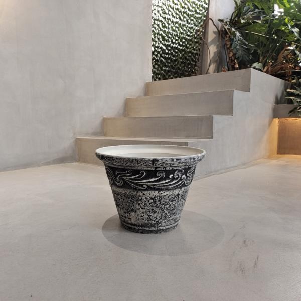 Stylish Patterned Plastic Plant Pots For Home Decor And Gardening