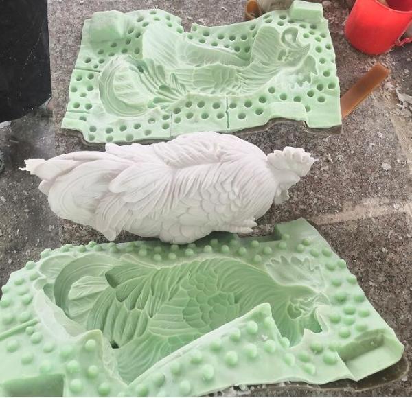 30 mins Working Time Brushing Liquid RTV2 Silicone Rubber for Sculpture Molds Mix Ratio 100 2