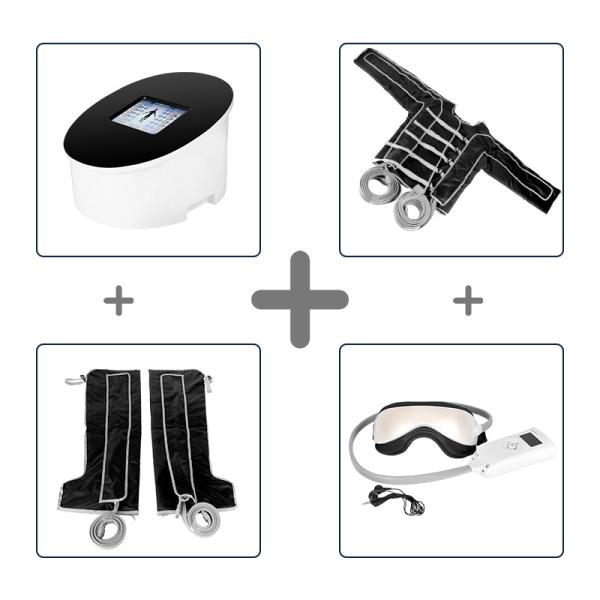 2 In1 Máquina de pressoterapia de ar drenagem linfática roupa de pressão de ar terapia infravermelha perda de peso