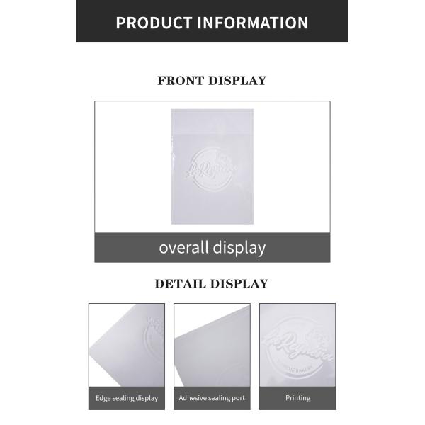 Прозрачный LDPE пакет для сэндвичей Сертификат EN137