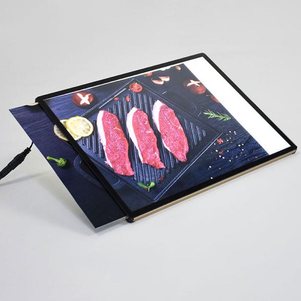 Customized Design LED Advertising Light Box Square Shape For Food Display
