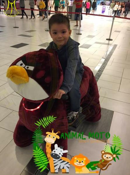 Hansel   entertainment outdoor walking plush animal electric scooter for kids