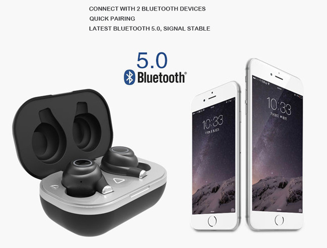 Хэндс-фри Hifi беспроводные наушники Bluetooth со шлемофоном спорта загрузочной коробки 2600mah