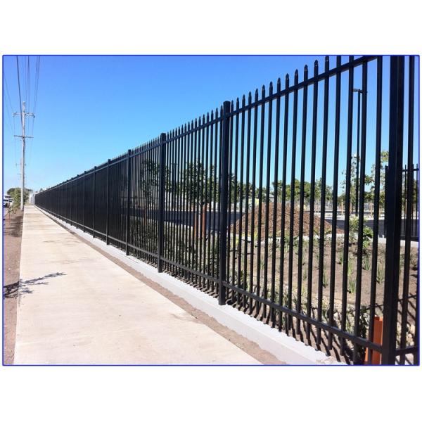 Pressed Punched Steel Fence Panels Commercial / Industrial Security Fencing