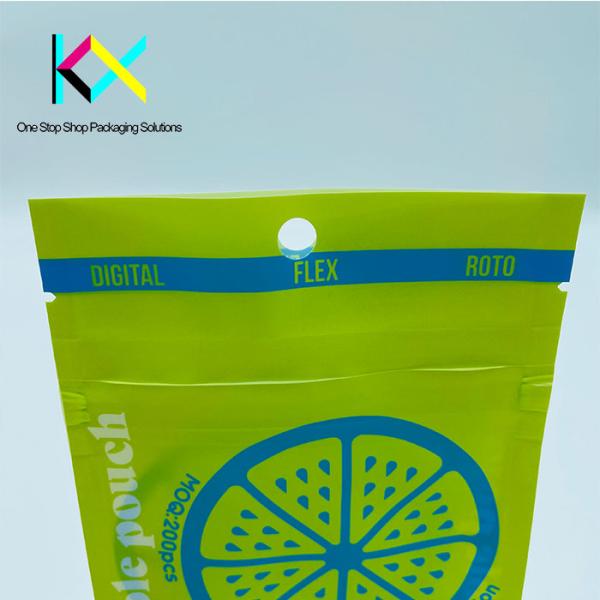 Child Proof Zipper Recycled Plastic Packaging Bags EVOH/PE Material