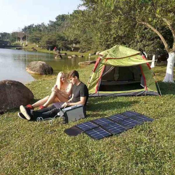 YSERA Rechargeable Portable Solar Li Ion Power Station 532WH For Camping Fishing
