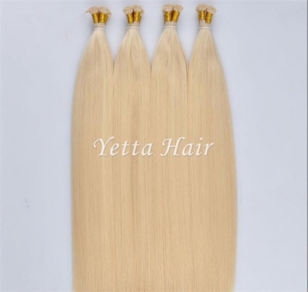 A tintura do mergulho da queratina da categoria 6A ligou pre extensões do cabelo com reto de seda