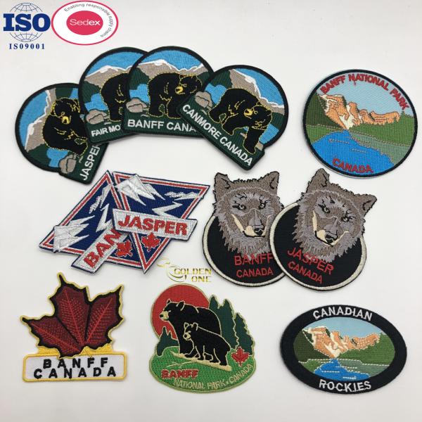 Hat Chenille Embroidered Cloth Patches Iron On Custom Silicone Rubber