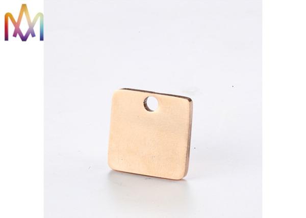 OEM ODM 304SS Square Creative Tag Pendant For Unisex