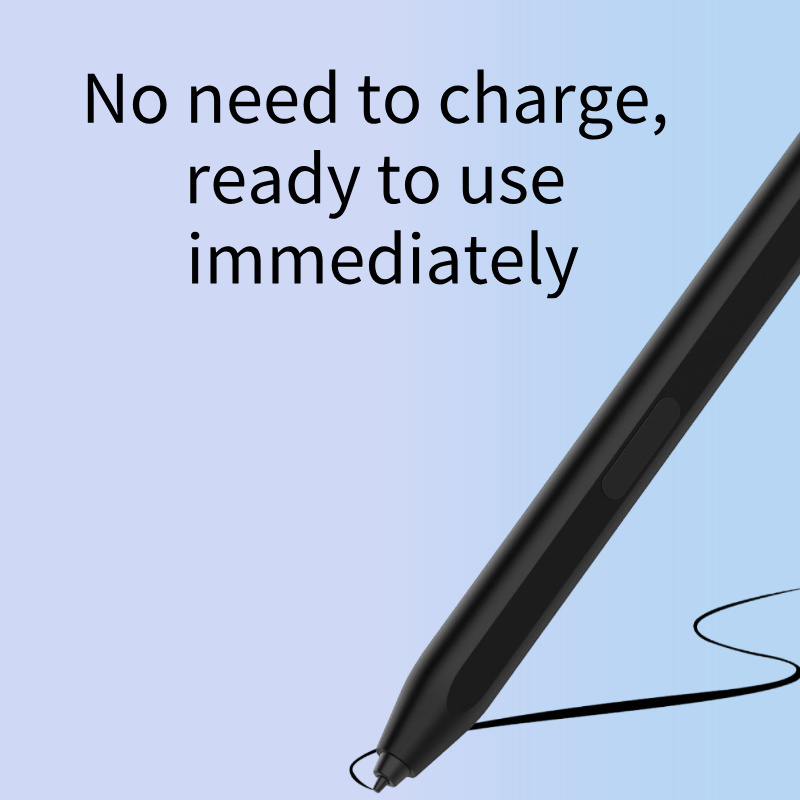 4096 Level Pressure Active Sensing Technology Electromagnetic Soft Pencil Stylus Replaceable Nib Palm Rejection for
