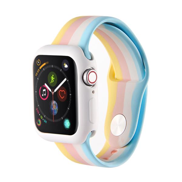 38mm / 40mm Four Color Silicone Watch Strap Replacement Portable
