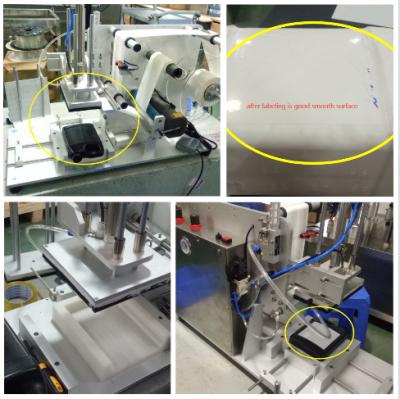 máquina de etiquetas lisa semiautomática