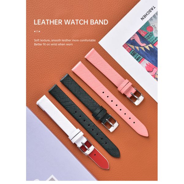 Grain-finish Handcrafted Genuine Leather Strap