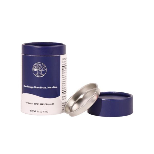 Круглая Biodegradable трубка бумаги Kraft упаковывая для дна сгущенного чаем