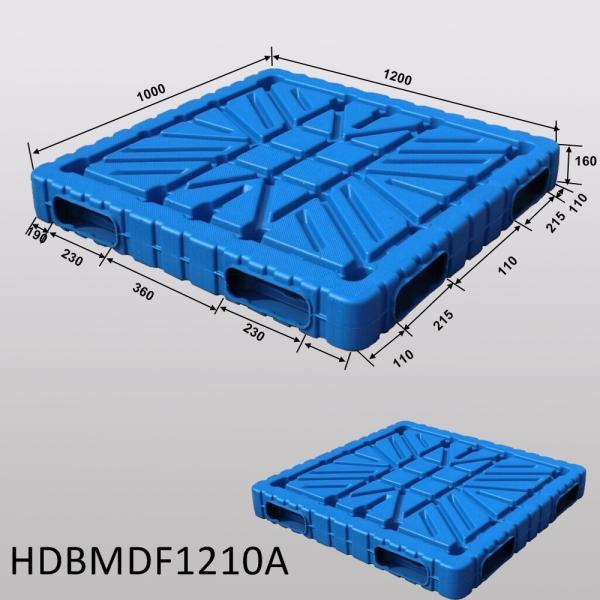 1T Load Capacity HUADING Brick Pallet Double Face Heavy Duty Pallet 1200*1000*150 mm