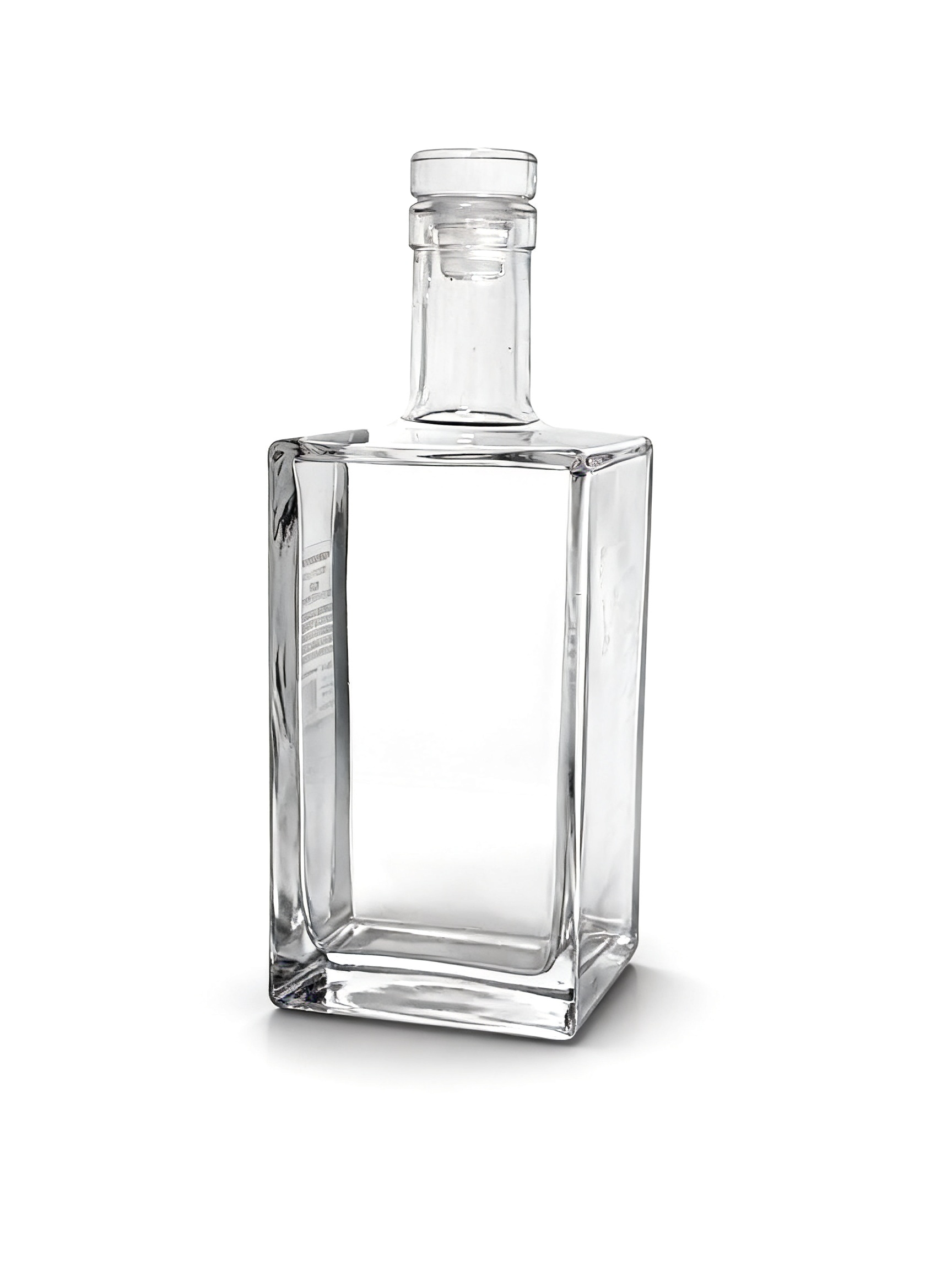 Plate Cork Neck Qbic 375 Ml Glass Liquor Bottles 700ml Cubic