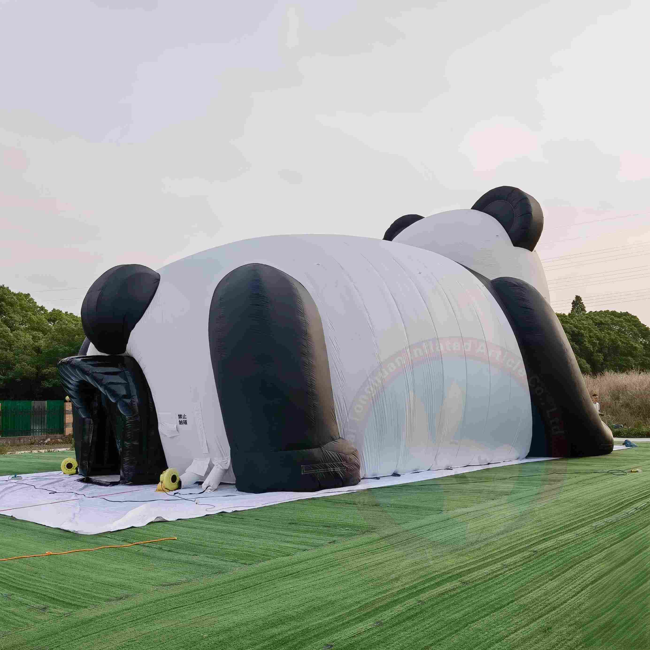 Inflatable Panda Display Tent for Commercial Events Outdoor Promotions Family Activity Projects and Customized Animal Theme Shelter Solutions