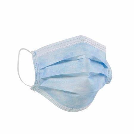 White Blue Coloe Disposable Safety Mask , Disposable Pollution Mask Anti Virus