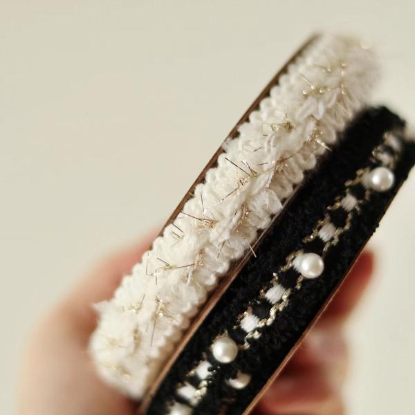 Heavy industry nail bead small fragrant wind ribbon ribbon bow bouquet decoration cake bouquet lace floral packaging material