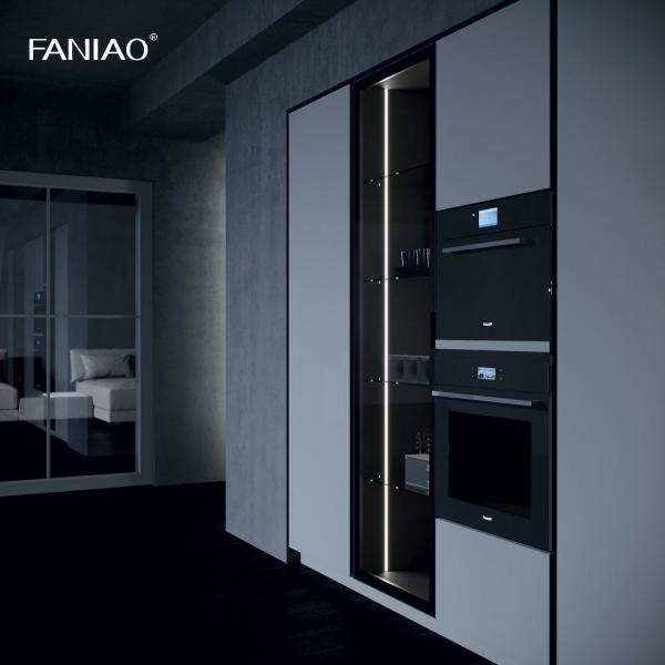 High End Kitchen Cabinet Modern Style Design Kitchen Luxury Island Complete Melamine Kitchen Cabinet